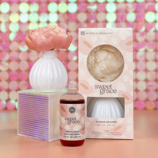 Bridgewater Pink Flower Diffuser Refill | Sweet Grace