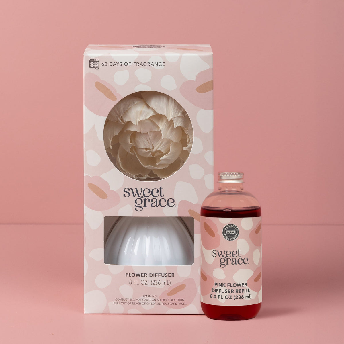 Bridgewater Pink Flower Diffuser Refill | Sweet Grace