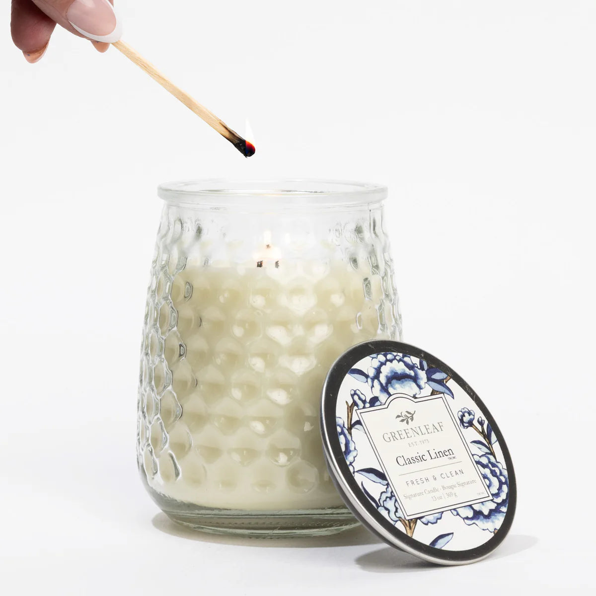Greenleaf Signature Candle | Classic Linen
