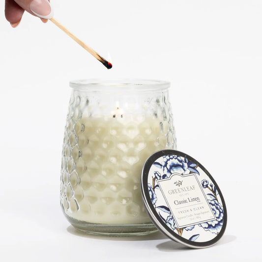 Greenleaf Signature Candle | Classic Linen