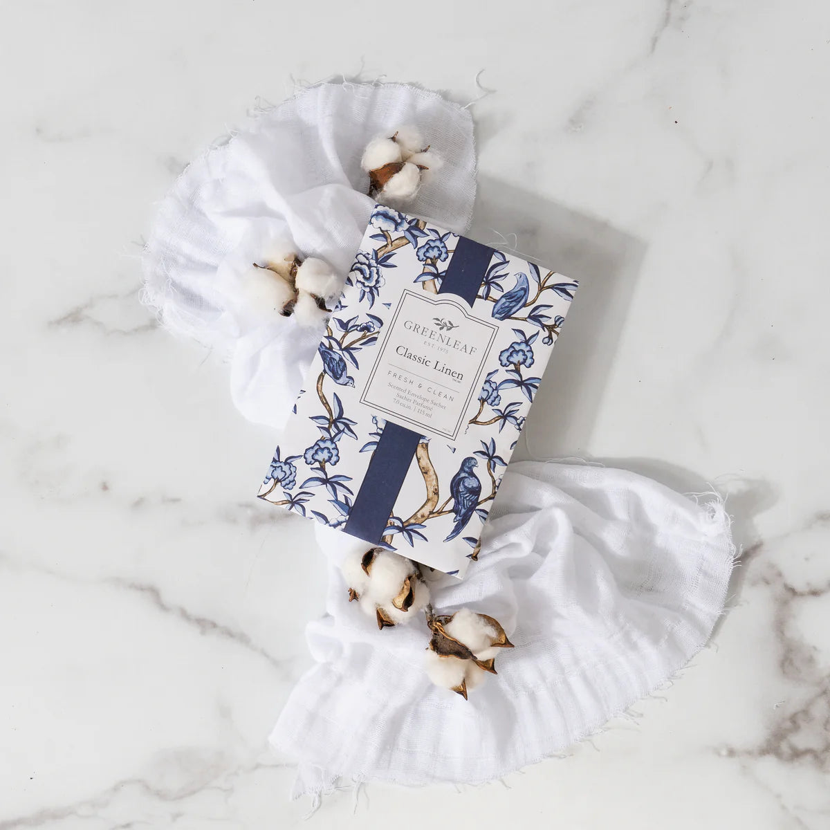 Greenleaf Sachet | Classic Linen