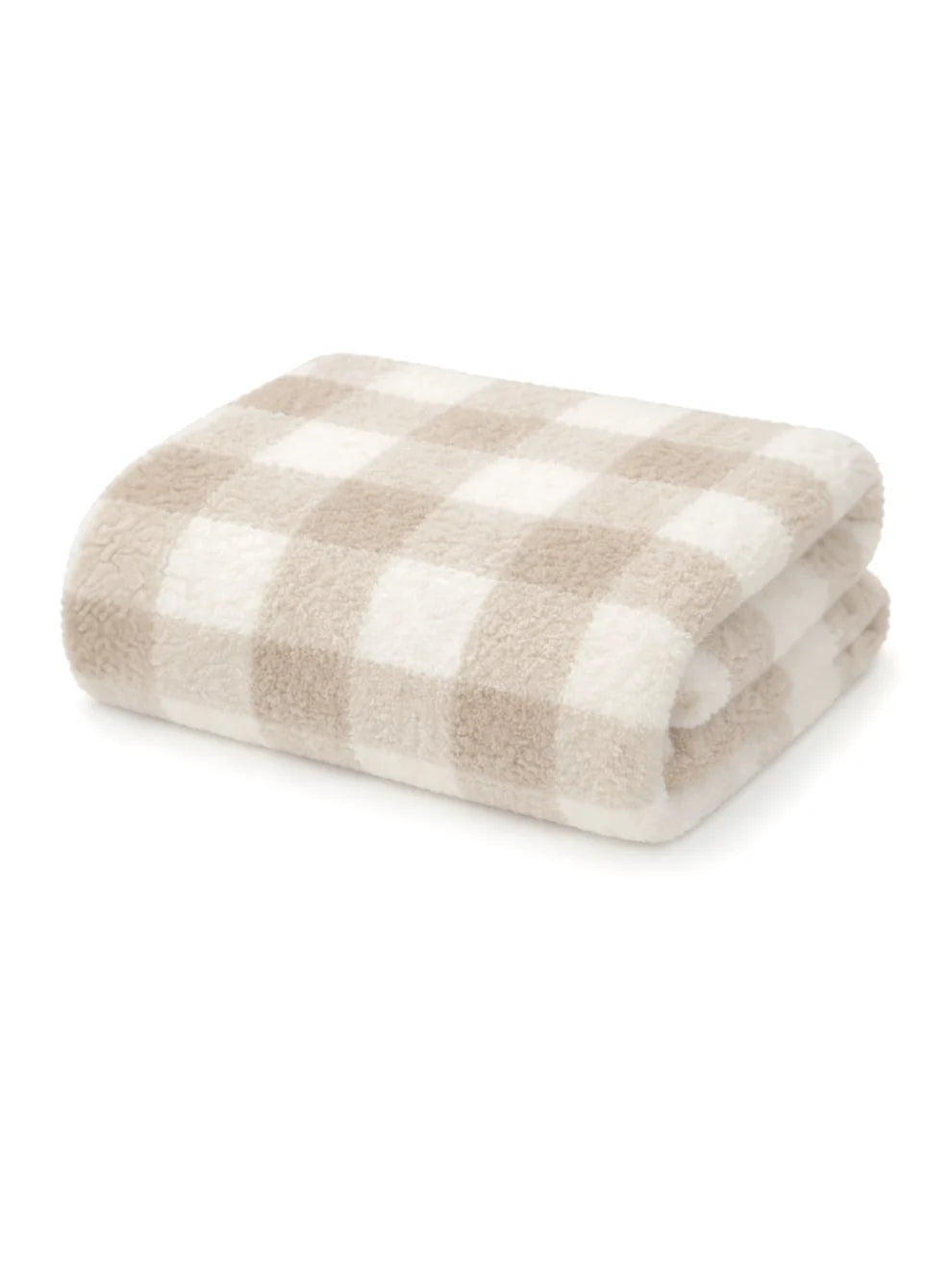 Phufy Bliss Gingham Blanket- Pebble