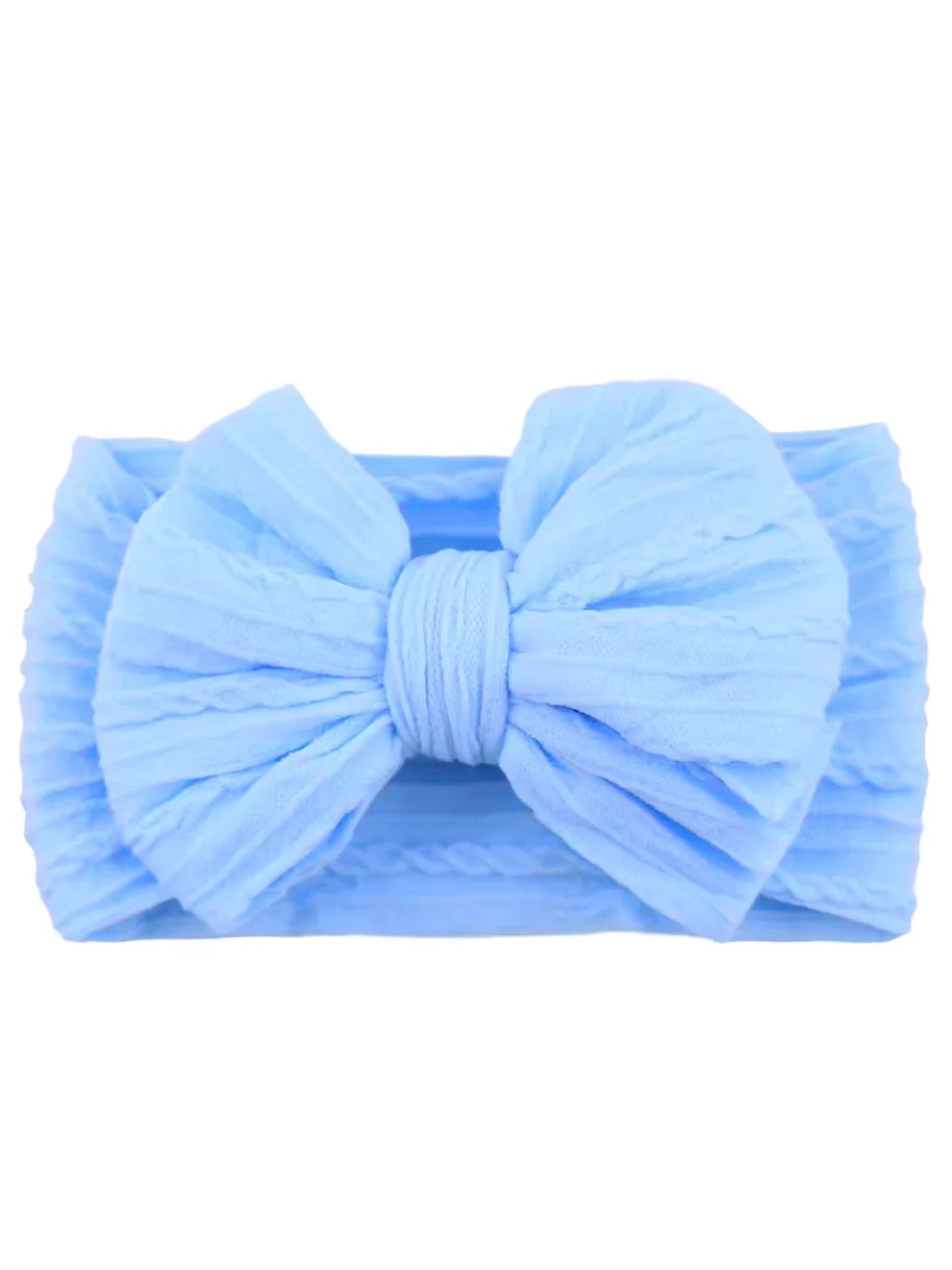 Cable Bow- Baby Blue
