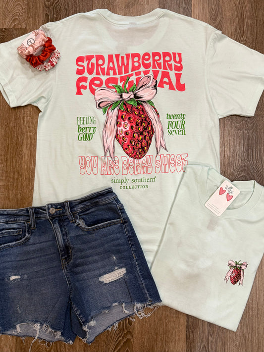 Strawberry Mint Tee