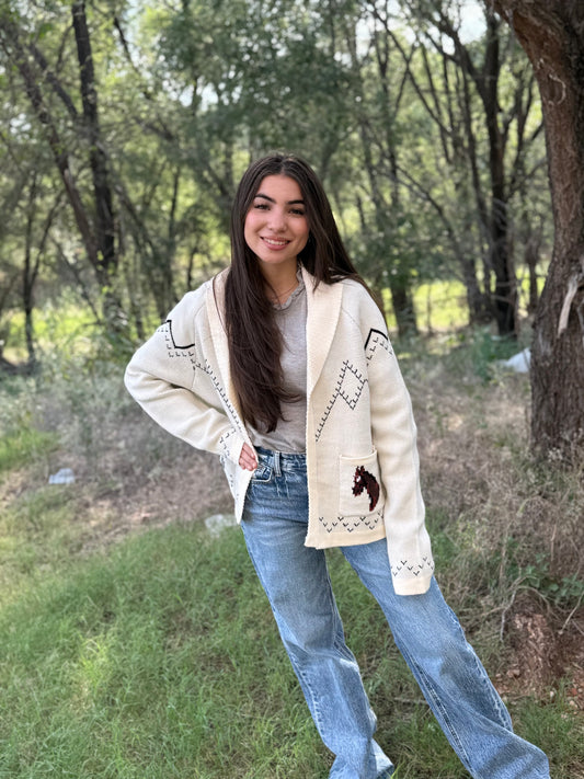 Horse Knit Cardigan