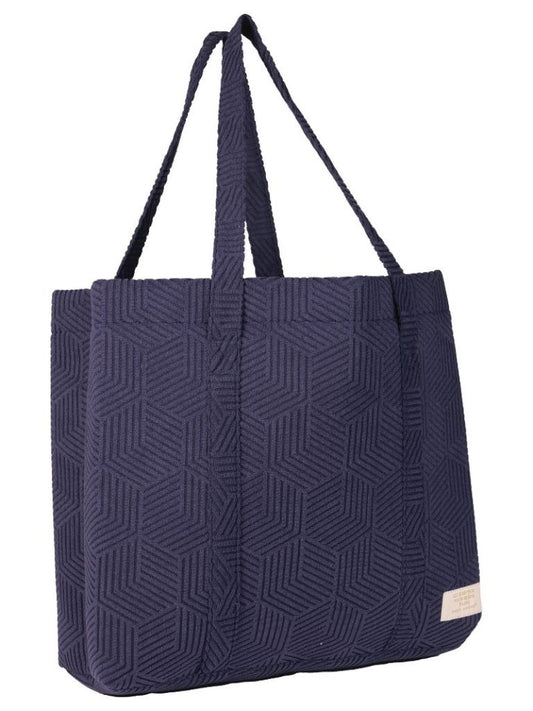 Terry Navy Tote