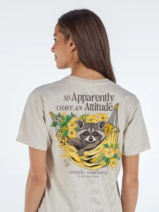 Attitude Heather Oat Tee