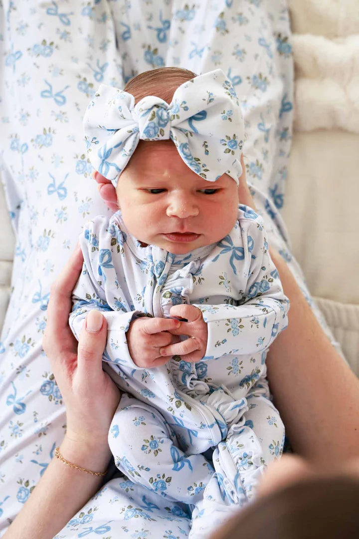 Caden Lane | Knit Large Bow Headwrap | Tied In Blooms