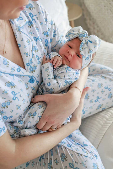 Caden Lane | Knit Large Bow Headwrap | Tied In Blooms