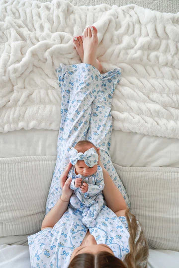 Caden Lane | Knit Large Bow Headwrap | Tied In Blooms