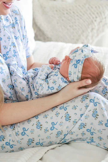 Caden Lane | Knit Large Bow Headwrap | Tied In Blooms
