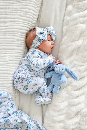 Caden Lane | Knit Large Bow Headwrap | Tied In Blooms