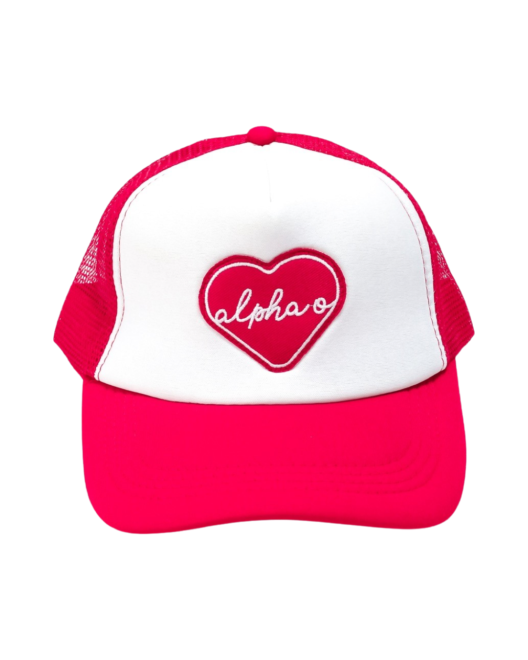 Greek Whole Lotta Love Heart Trucker Hat