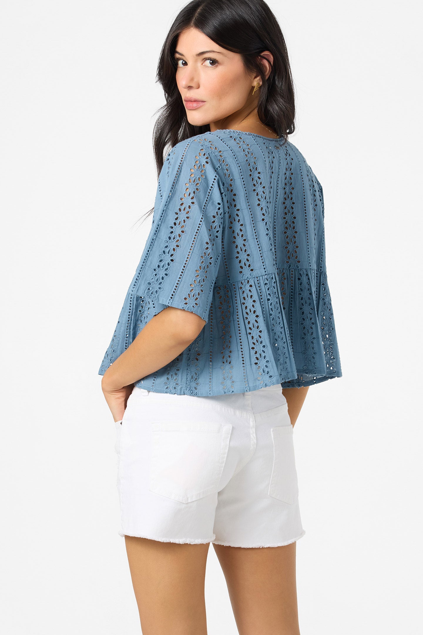 O’Neill Loni Eyelet Top | Provincial Blue
