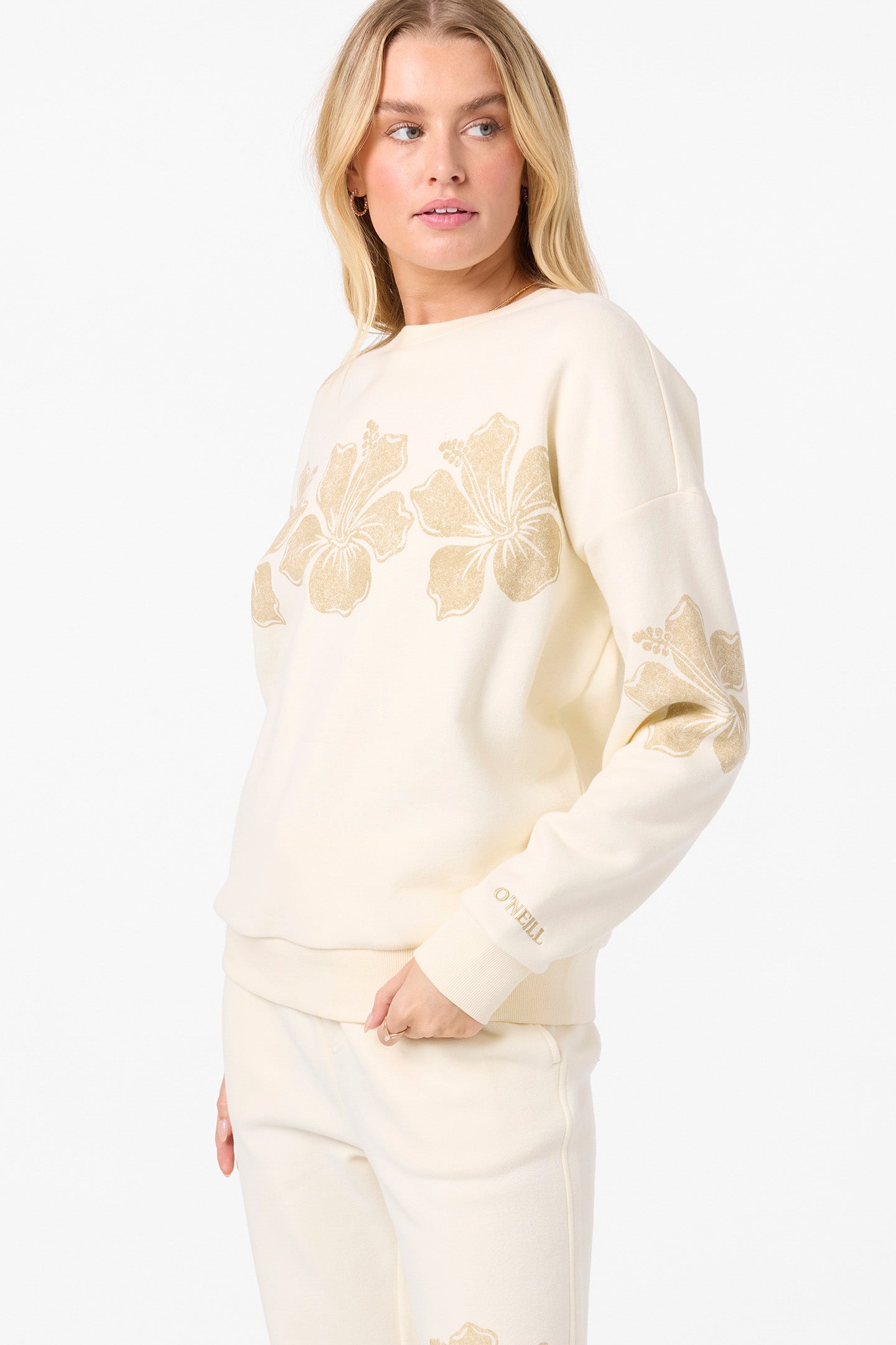 O’Neill Lei Oversized Crew Neck Fleece | White