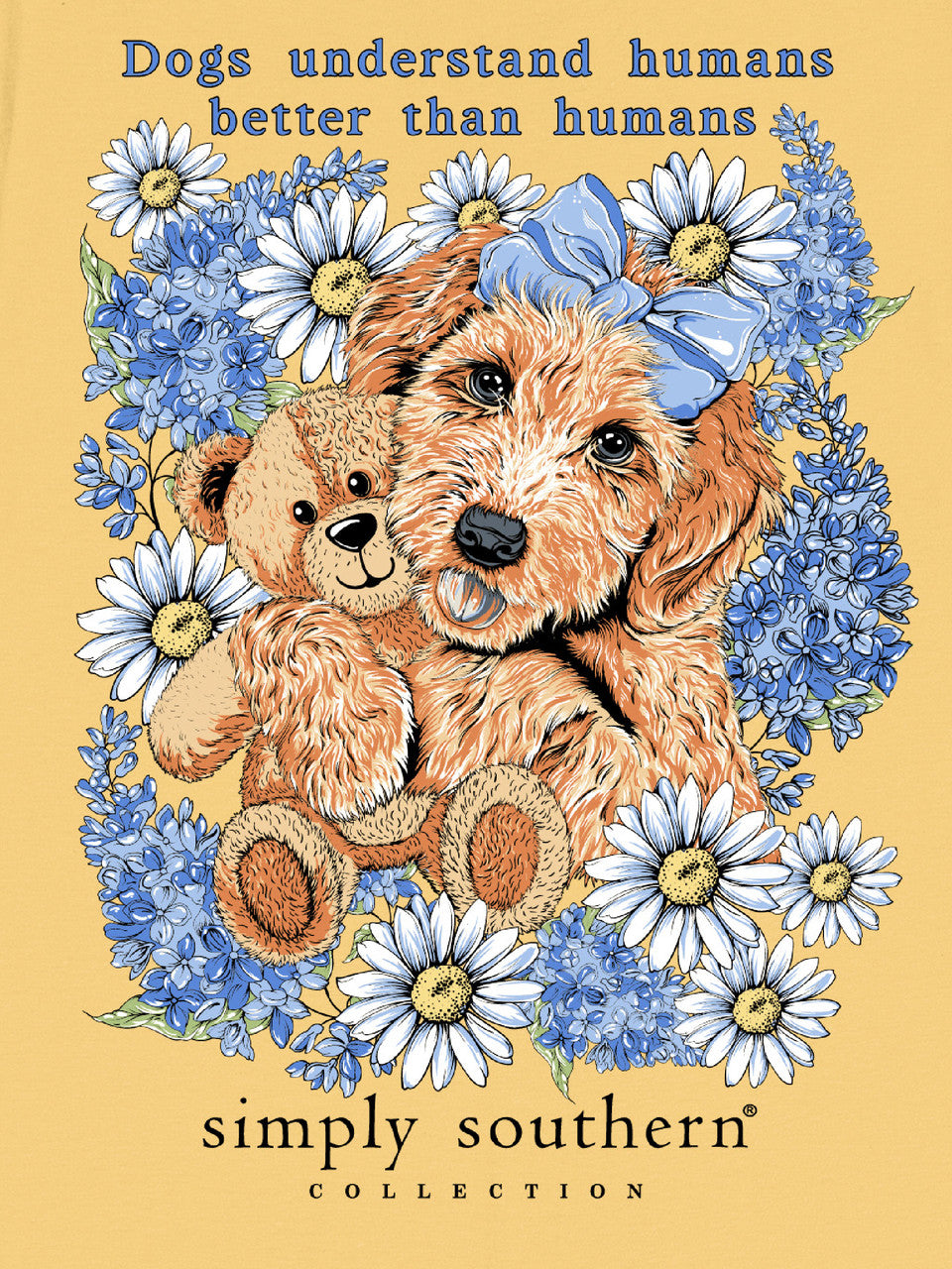 Dog with Teddy Yellow Tee