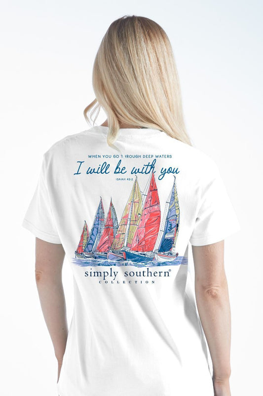 Deep Waters White Tee