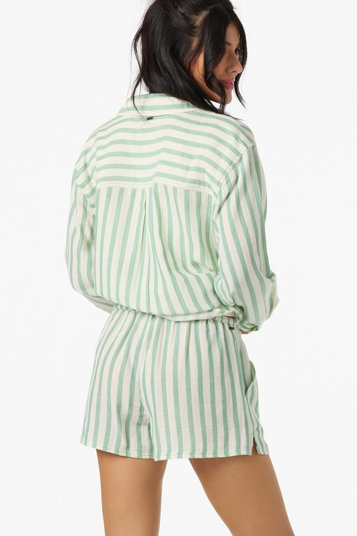 O’Neill Brenda Stripe Beach Shorts | Green