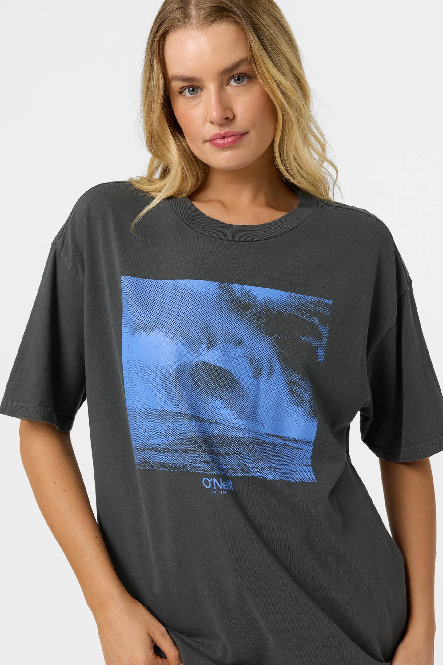 O’Neill O’Riginals Wave Tone Oversized Tee | Dark Shadow