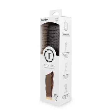 Teleties Detangler Hair Brush For Fine Hair | Tortoise