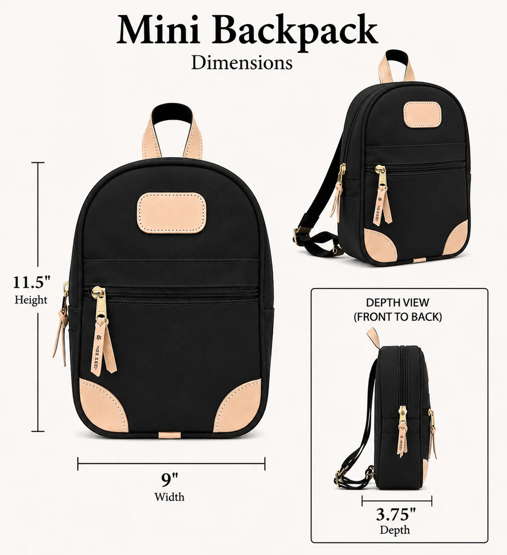 Jon Hart Mini Backpack | Ice Blue Coated Canvas