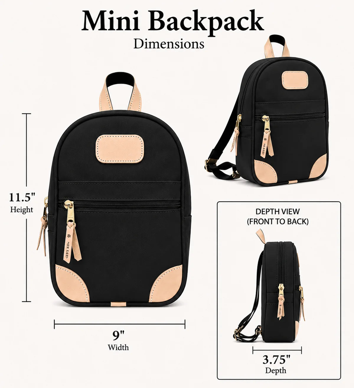 Jon Hart Mini Backpack | Ice Blue Coated Canvas