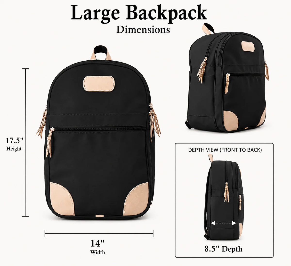 Jon Hart Large Backpack | French Blue Coated Canvas