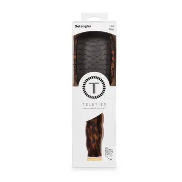 Teleties Detangler Hair Brush For Fine Hair | Tortoise