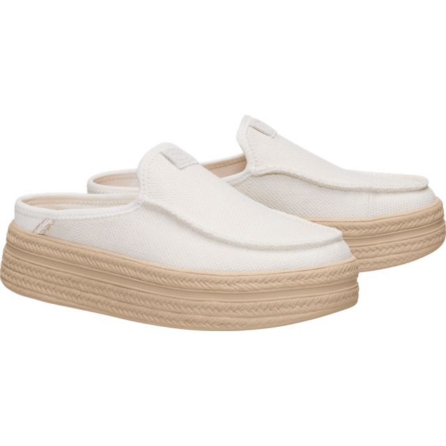 Hey Dude Austin Lift Espadrille Woven | Egret
