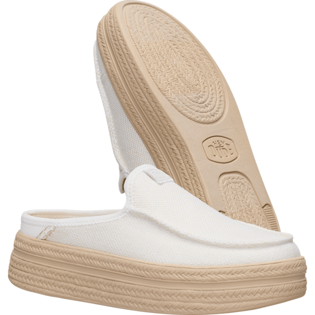 Hey Dude Austin Lift Espadrille Woven | Egret