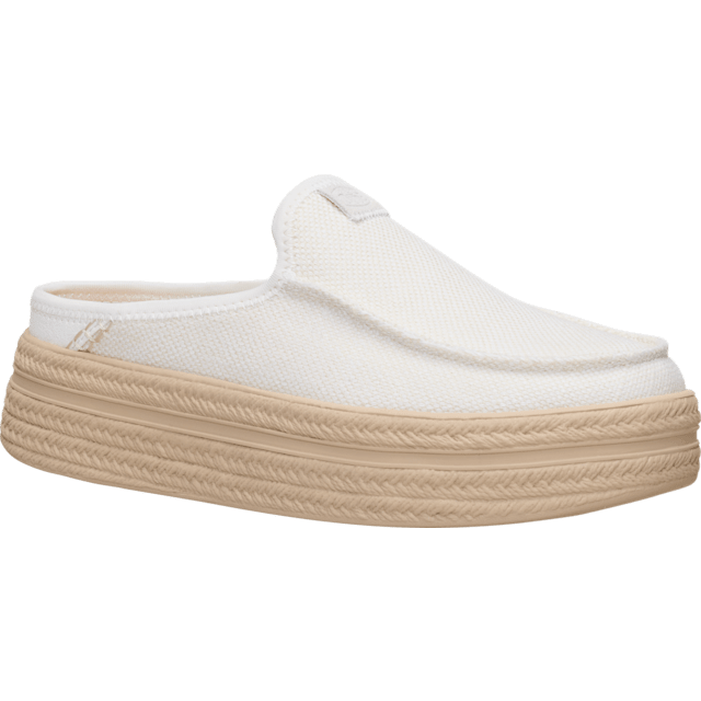 Hey Dude Austin Lift Espadrille Woven | Egret