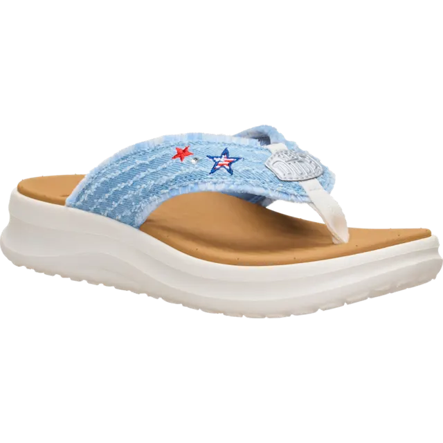 Hey Dude Tide Flip | Denim Stars