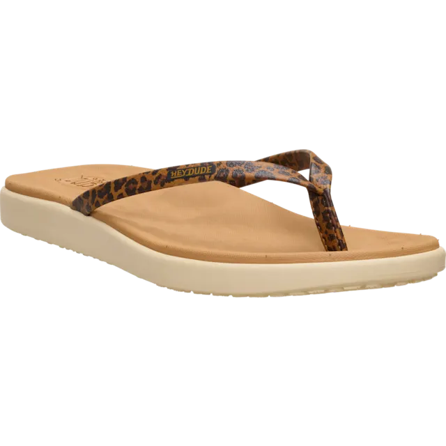 Hey Dude Maui Breeze Flip | Tan Leopard
