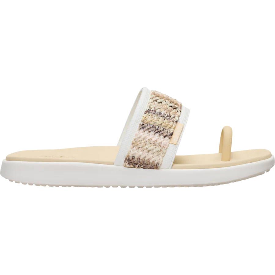 Hey Dude Maui Breeze Toe Loop | Ivory & Gold