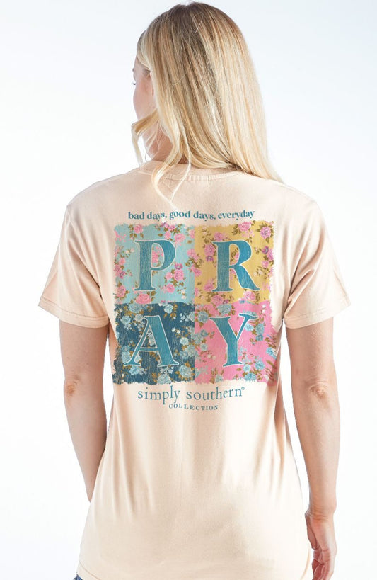Pray Natural Tan Tee